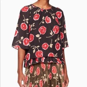Kate Spade Hazy Rose Double Layer Top